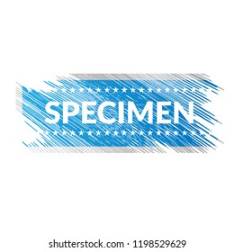 Specimen grunge stamp.rubber seal stamp with grunge design