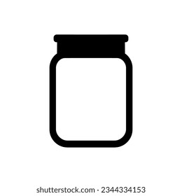 Specimen jar icon on white background