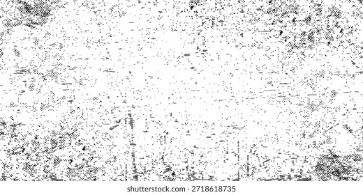 Textura de punto de grano moteado con efecto de ruido de socorro. Papel blanco grunge patrón con polvo, arena y suciedad superpuesta. Ilustración vectorial sobre fondo aislado. eps 10