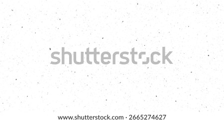 Speckle grain dot white paper noise texture with distress effect vector illustration pattern background. Dirty or dust film grain speck grit grunge overlay on white background grain noise particles.
