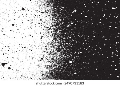 Speckled Black and White Texture on White Background