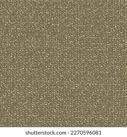 Speckled brown canvas. Sackcloth texture. Old rough fabric background. Seamless pattern. Abstract vector.