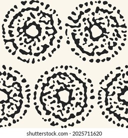 Speckled Ink Ornate Dots Pattern
