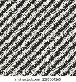 Speckled Ink Textured Diagonal Striped Pattern