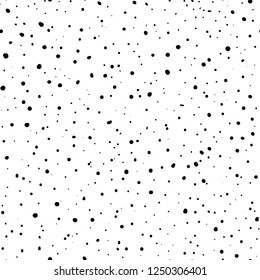 Speckled seamless texture. Black dusty dots.