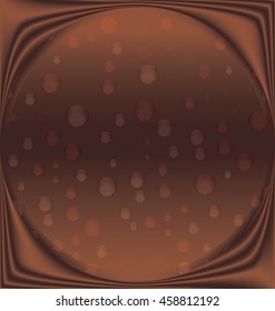 speckled tiles of dark chocolate with waves