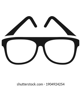 Specs icon, eye glasses vector cartoon isolated on white background