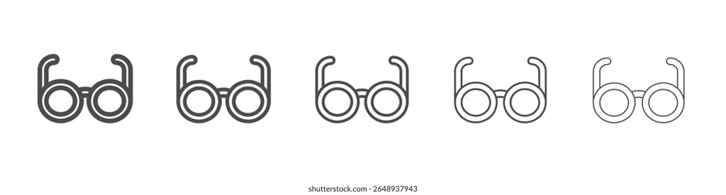 specs icon simple isolated vector sign