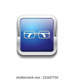 Spectacle Blue Vector Icon Button