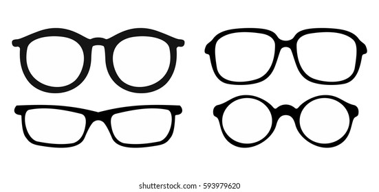 spectacle frame vector