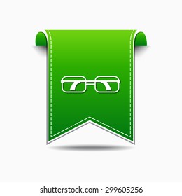 Spectacle Green Vector Icon Design