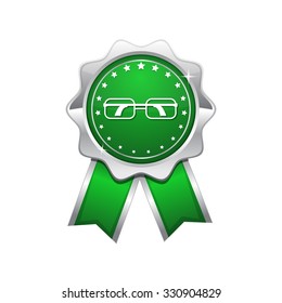 Spectacle Green Vector Icon Design