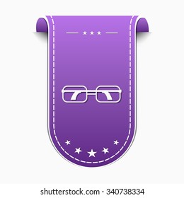 Spectacle Violet Vector Icon Design