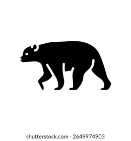 ícone de tela plana preto para projetos digitais e de impressão. Animais sul-americanos. Ícones mínimos de limpeza para aplicativos e sites. Ícones simples modernos para UI UX e branding