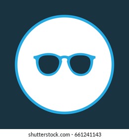 Spectacles Colorful Icon Symbol. Premium Quality Isolated Sunglasses Element In Trendy Style.