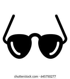 Spectacles Glyph Vector Icon