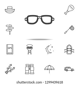 spectacles icon. Camping icons universal set for web and mobile