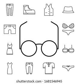 Spectacles icon. Detailed set of clothes icons. Premium quality graphic design. One of the collection icons for websites, web design, mobile app