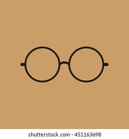spectacles icon. Glasses icon.