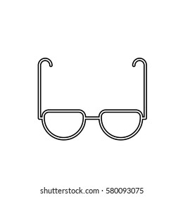 spectacles icon on white background