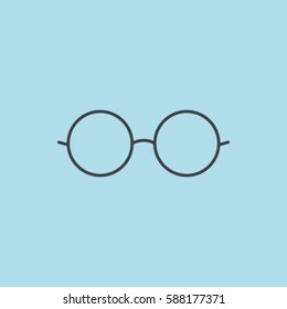 Spectacles icon, vector illustration.