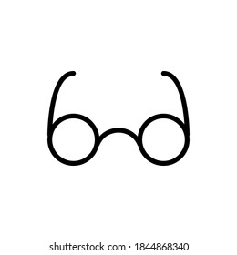 Spectacles icon vector outline style.