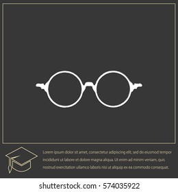 Spectacles Vector Icon.