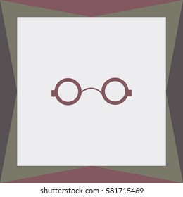 Spectacles Vector Icon.