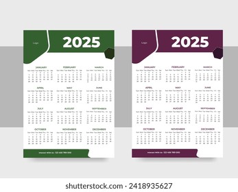 Spectacular And Calendar Design Vector
