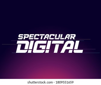 spectacular digital header lines background