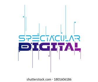 Spectacular Digital letter word art