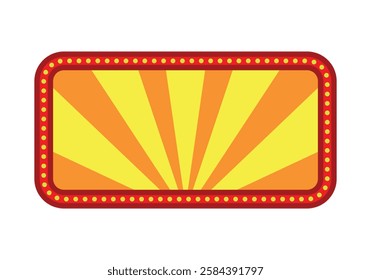 Spectacular poster with orange and yellow stars for entertainment