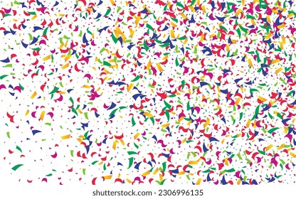 Spectacular Rain Festival Vector White Background. Saturated Invitation Sand Texture. Festive Round Independence Postcard. Intense Grain Carnaval Illustration.