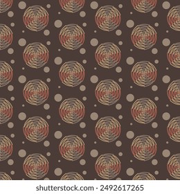 spectacular seamless pattern with circle shapes