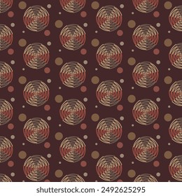 spectacular seamless pattern of multi-colored circle shapes