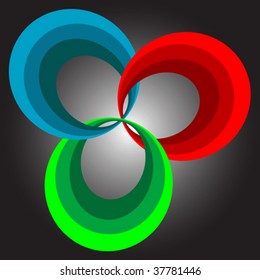 spectral background, vector art illustration