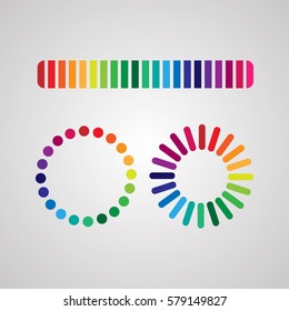 Spectral colored load icons