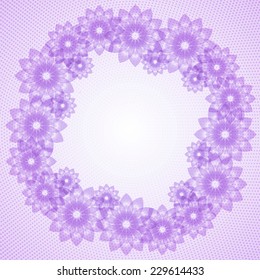 Spectral flower background. EPS10 vector