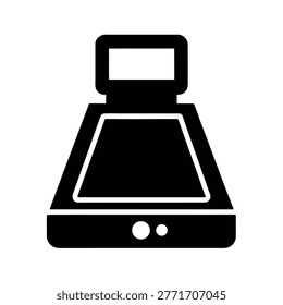 Spectrophotometer Flat Icon Style Silhouette Vector Art Illustration