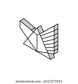 spectroscopy materials engineering isometric icon vector. spectroscopy materials engineering sign. isolated symbol illustration
