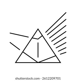 spectroscopy materials engineering line icon vector. spectroscopy materials engineering sign. isolated contour symbol black illustration