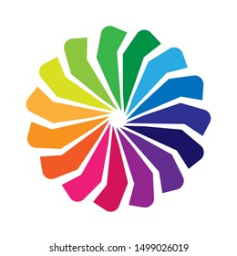 Spectrum Abstract Circular Logo Design Vector Stock Vector (Royalty ...