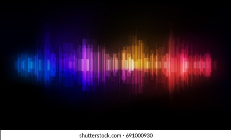 spectrum abstract sound wave