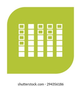 Spectrum analyzer, equalizer icon