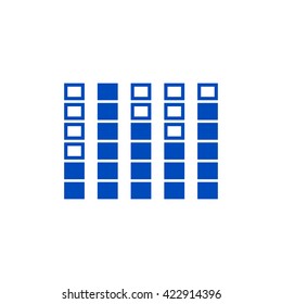 Spectrum analyzer, equalizer icon