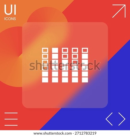 Spectrum analyzer, equalizer icon, elements for your design