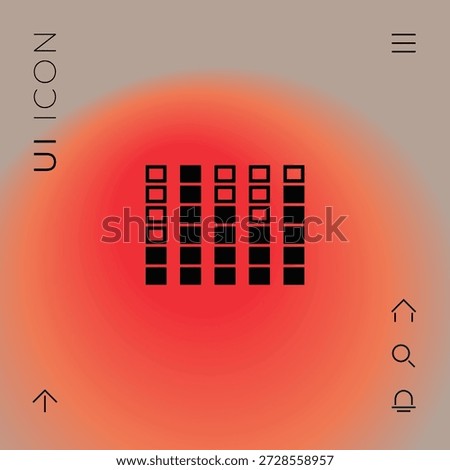 Spectrum analyzer, equalizer icon, elements for your design