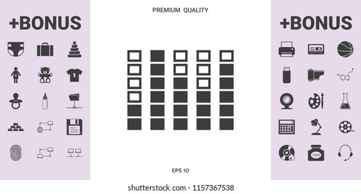 Spectrum analyzer, equalizer icon - graphic elements for your design