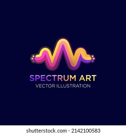 Spectrum art logo with gradient style
