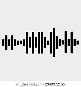 Spectrum Audio Waveform on a Transparent Background